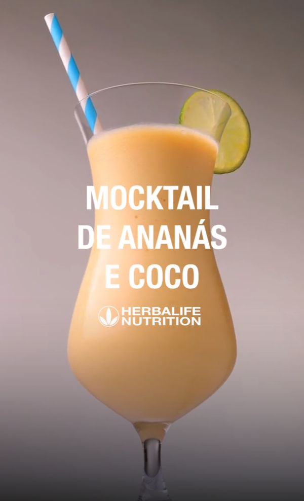 Mocktal de Ananás e Coco